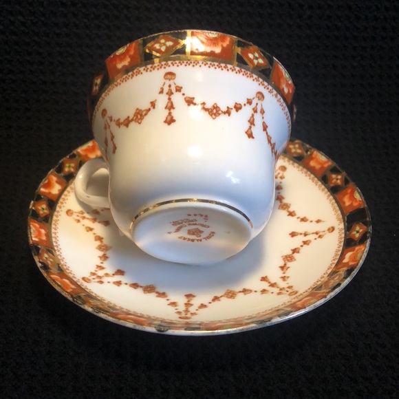 Royal Albert Imari vintage teacup & saucer T.C.W Crown China. 1920’s - Picture 3 of 8